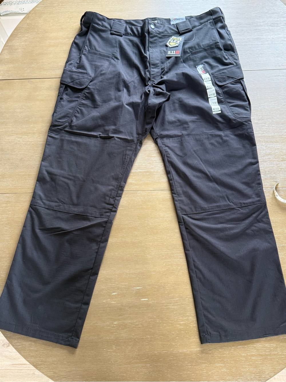 5.11 Tactical Men's Black Cargo Pants - Multi-Pocket Tactical Trousers